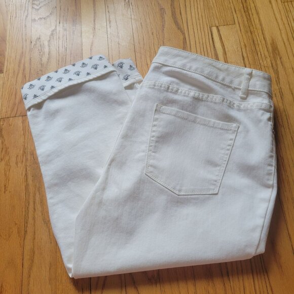Coldwater Creek Womens Natural Fit White Jeans Size 16 - Picture 2 of 4